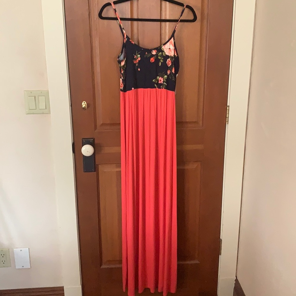Boutique Maxi Pink Floral Dress